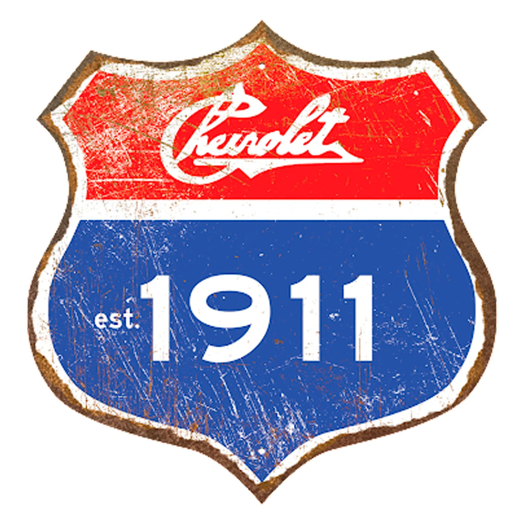 Chevrolet Interstate Sign Thick Aluminum Sign