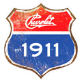 Chevrolet Interstate Sign Thick Aluminum Sign