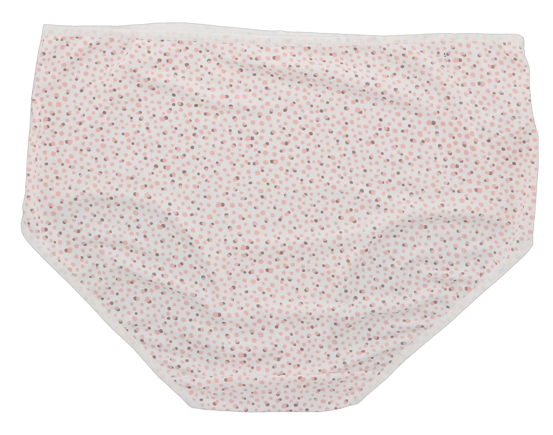 Delta Burke Intimates Women's Plus Size Sexy Classic High Rise Brief Panties (5Pr) (X-Large, Pink Floral Dots)