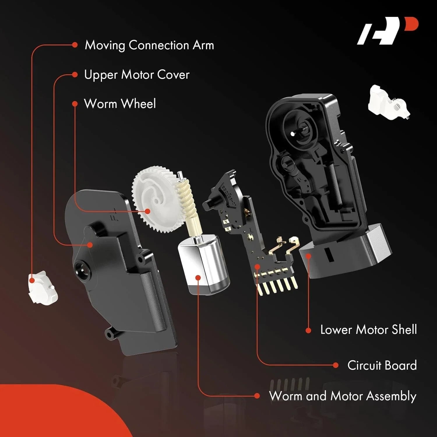 A-Premium Door Latch Lock Actuator with Honda Vehicles - Honda Odyssey 2001-2004, V6 3.5L, Mini Passenger Van - Rear Left Driver Side, Replace# 72663S0XA11