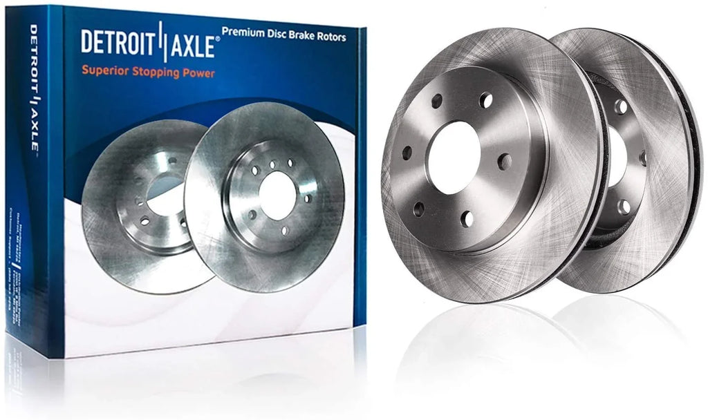 Detroit Axle - Brake Kit Chevy GMC Silverado Sierra 1500 Tahoe Suburban Yukon XL Cadillac Escalade ESV Brake Rotors Ceramic Brakes Pads Front and Rear Replacement