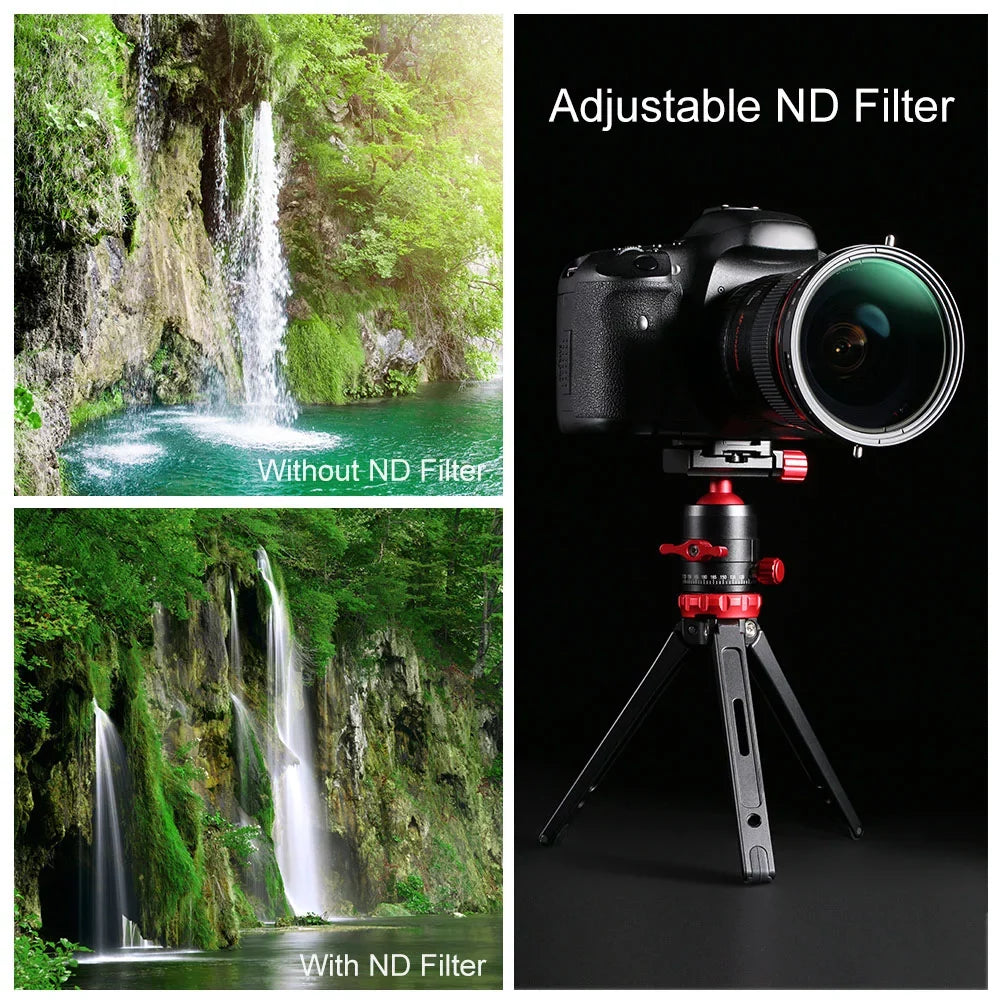 K&F CONCEPT 67mm 2-in-1 Variable Adjustable Filter Neutral Density Fader 5-Stop ND2-ND32 and CPL Circular Polarizing Filter Ultra-thin with Cleaning Cloth Camera Lens