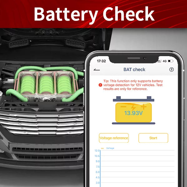 Ancel BD500 Wireless Car Scanner Fits VW Audi Skoda Seat VAG Vehicles Bluetooth OBD2 Scanner Code Reader Check All Systems Oil Reset EPB Reset Throttle Learning Automotive Diagnostic Scan Tool