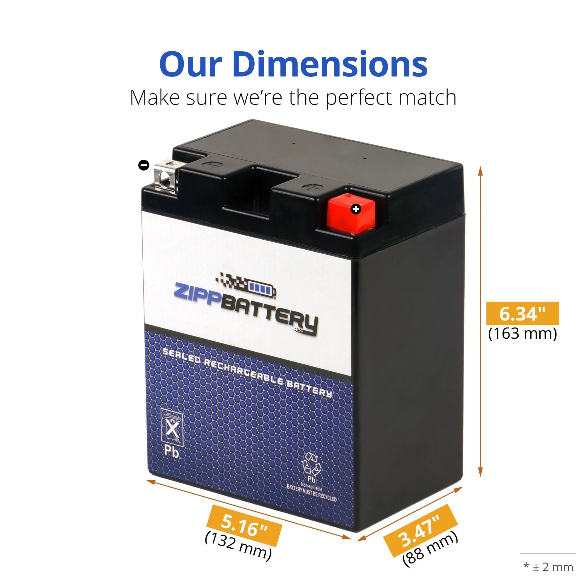 Zipp Battery YTX14AHL-BS (14AHL-BS 12 Volt,12 Ah, 210 CCA) Snowmobile Battery Arctic Cat Jag Afs L/t 1993