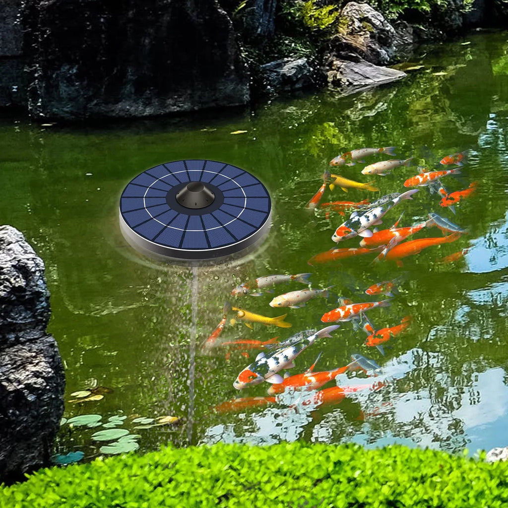 Carevas Instrument,Aerator Fish Tank Fish Tank Small Pond Aerator Stone Water Pond Tank Small Pond Bubble Stone Water Small Pond Water Solar Aerator Pump mewmewcat Air se Bubble