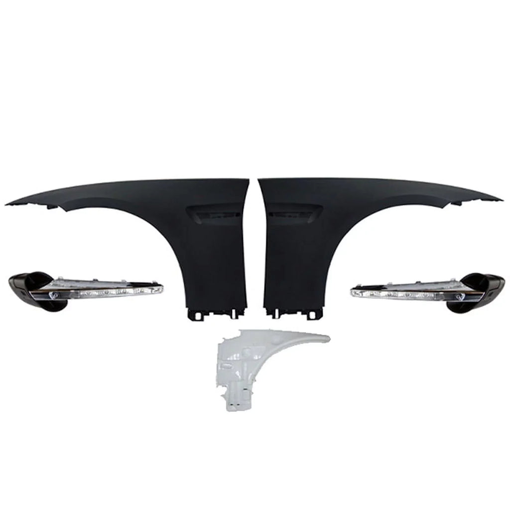 Ikon Motorsports with 07-13 E92 2Dr Complete M3 Front Fender Conversion Side Vent With LED Signal