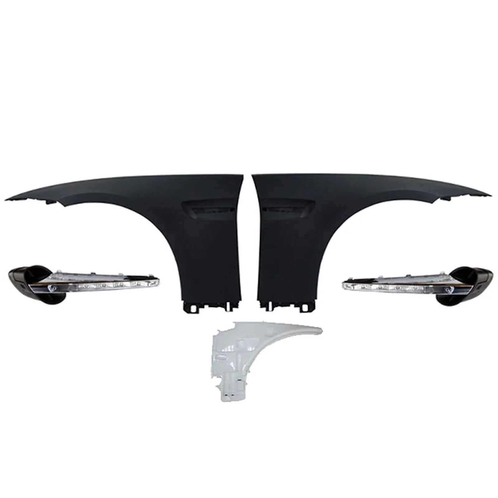 Ikon Motorsports with 07-13 E92 2Dr Complete M3 Front Fender Conversion Side Vent With LED Signal