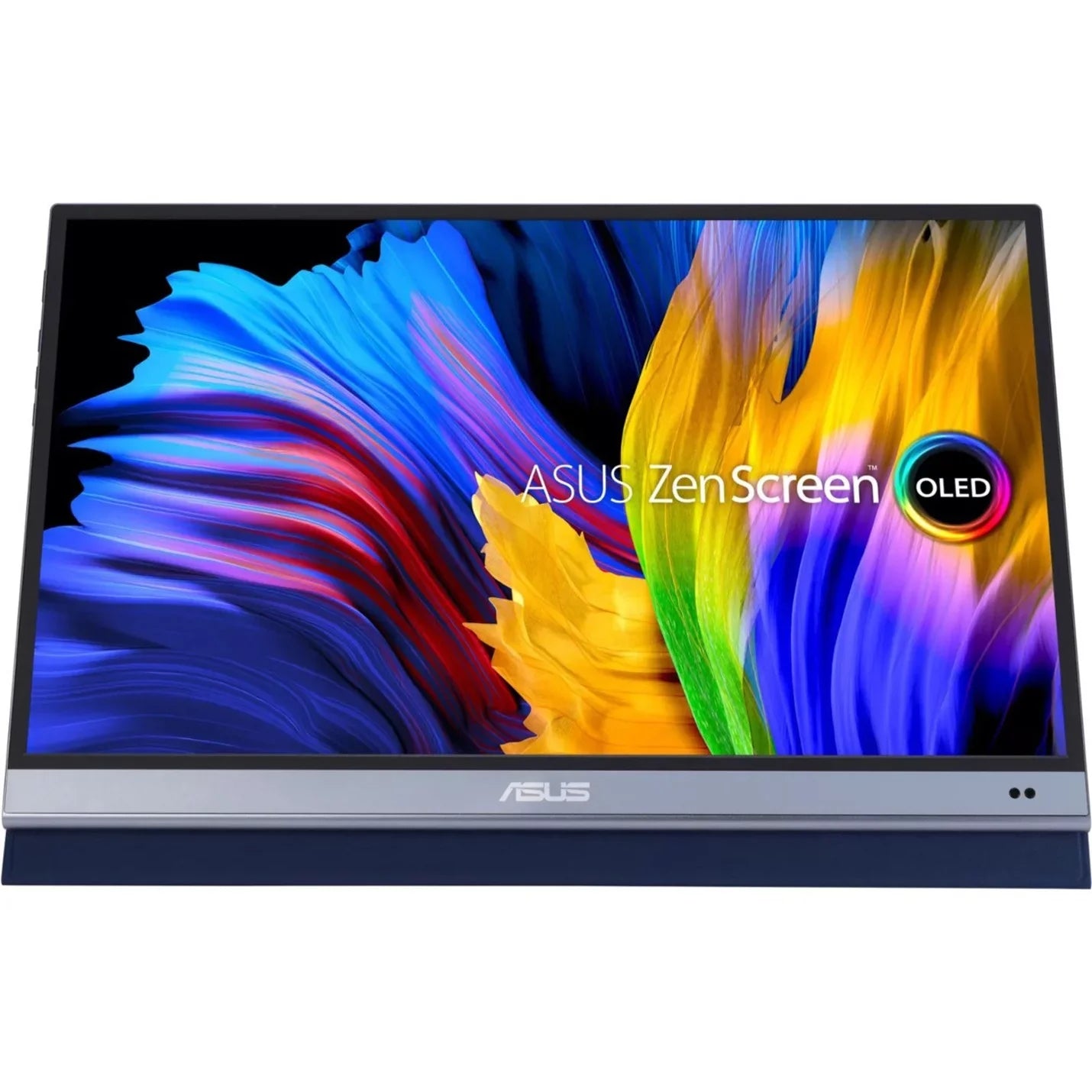 ASUS ZenScreen OLED MQ16AH Portable Monitor - 15.6-inch FHD (1920 x 1080), OLED, 100% DCI-P3, 1 ms Response Time, Delta E < 2, HDR-10, USB Type-C, Mini HDMI, Proximity Sensor, Smart Case, Flicker Free