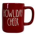 Rae Dunn Red HOWLIDAY CHEER Mug Christmas with White LL Letter Tea Mug