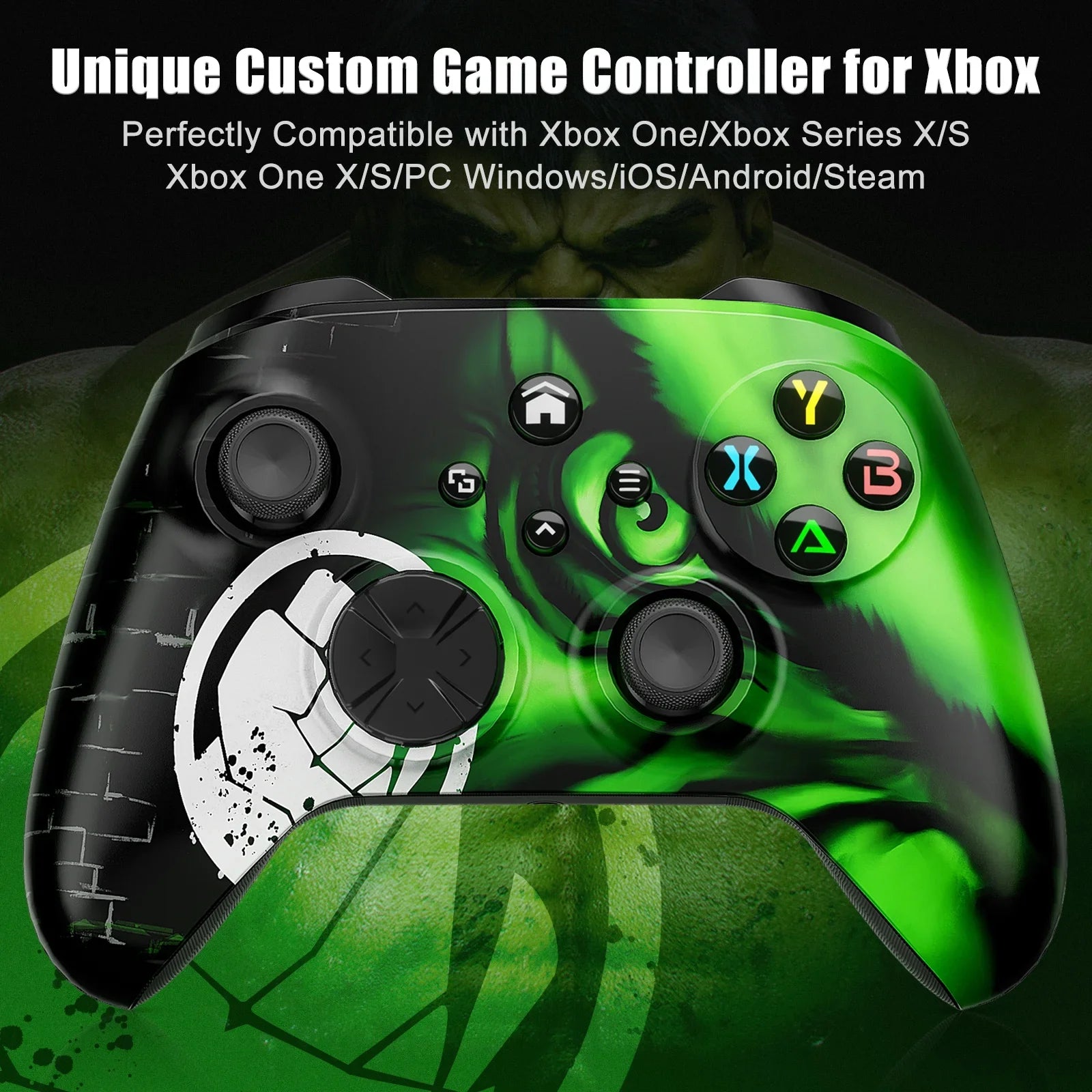 Bonadget Xbox One Wireless Controller, with Xbox one/Xbox One S/X/Xbox Series X/S/Android/iOS/PC Gamepad Remote with Wifi/Macro Function/Turbo/3.5mm Audio Jack(Need to Upgrade)