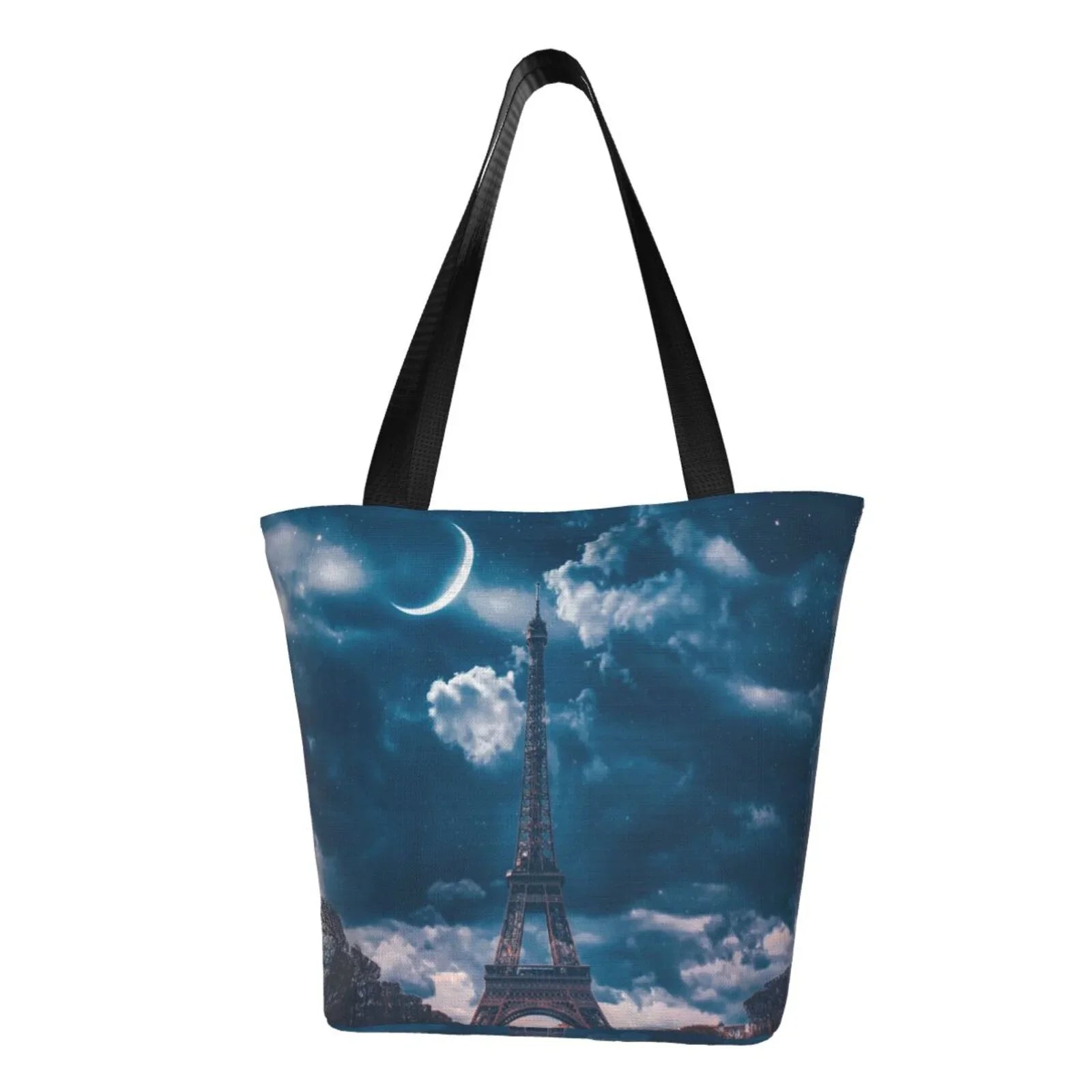 Lukts Eiffel Tower At Night Tote Bag,Shoulder Bag Women'S Hobos Handbags Large Capacity Shopping Bag