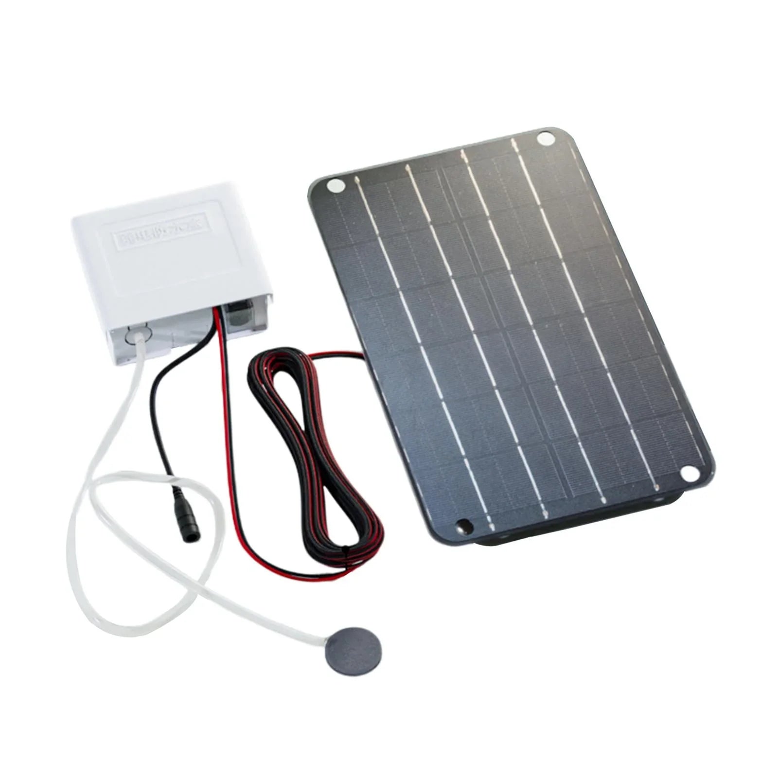 simhoa Solar Air Pump,Aquarium Air Pump Oxygenator Silent Eco Friendly,6V Solar Pond Aerator Solar Powered Pond Pump Hydroponics