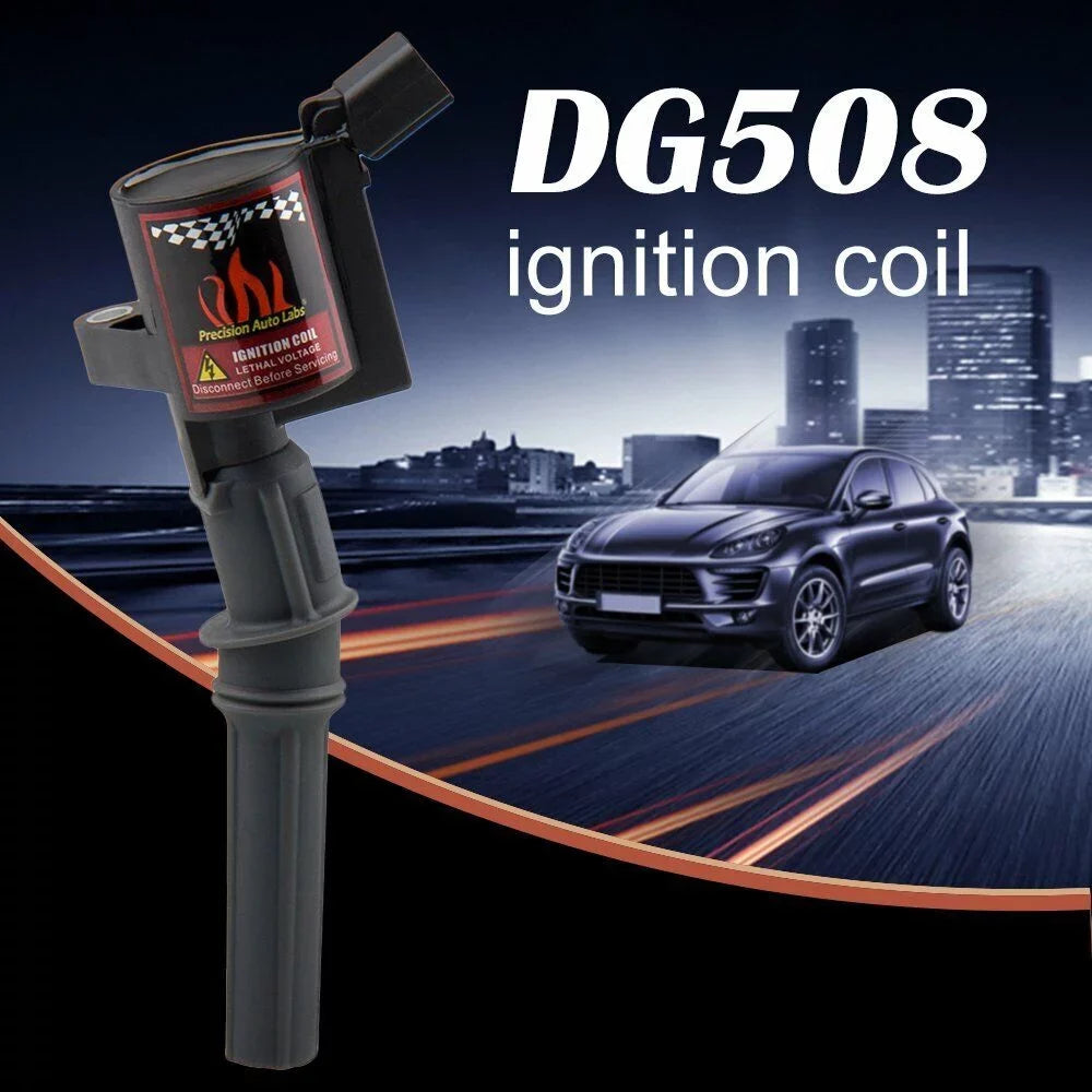 8 Black Ignition Coil FD503 DG508 C1417 DG457 & Spark Plug ITR6F13 4477 with Ford E-250 V8 4.6L & 5.4L 2003 2004 2005 2006 2007 2008 2009 2010 2011 2012 2013 2014