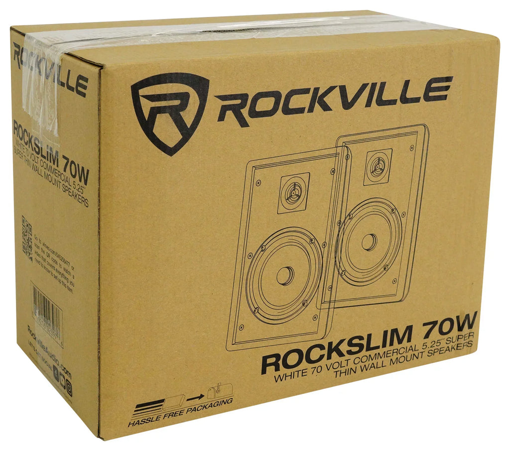 6-Zone Amp+4 JBL White Pendant+6 Slim White Wall Speakers 4 Restaurant/Bar/Cafe