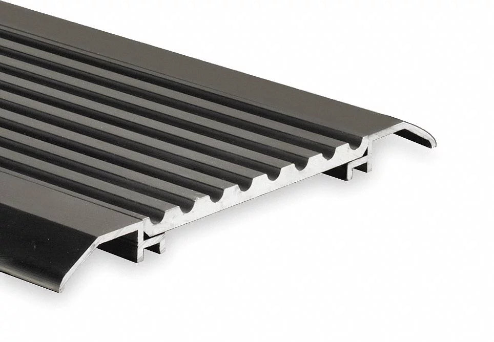 National Guard Saddle Threshold,Fluted Top,6 ft.,Alum 8140X8144X8140-6