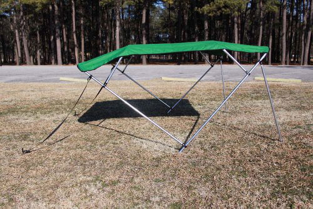 New Green Vortex Pontoon / Deck Craft 4 Bow Bimini Top 8' Long, 8' Wide 91-96" Wide, 54" High, Complete Kit, Frame, Canopy, and Hardware (FAST SHIPPING - 1 TO 4 BUSINESS DAY DELIVERY)