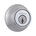Kwikset 96600-667 Mobile Home Single Cylinder Deadbolt, Satin Chrome, Each