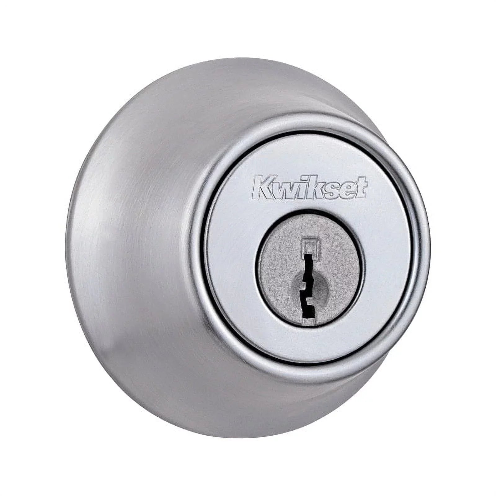 Kwikset 96600-667 Mobile Home Single Cylinder Deadbolt, Satin Chrome, Each