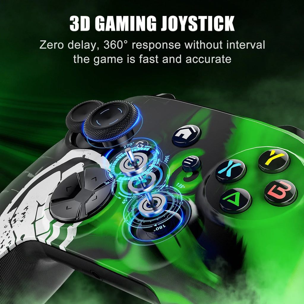 Bonadget Xbox One Wireless Controller, with Xbox one/Xbox One S/X/Xbox Series X/S/Android/iOS/PC Gamepad Remote with Wifi/Macro Function/Turbo/3.5mm Audio Jack(Need to Upgrade)