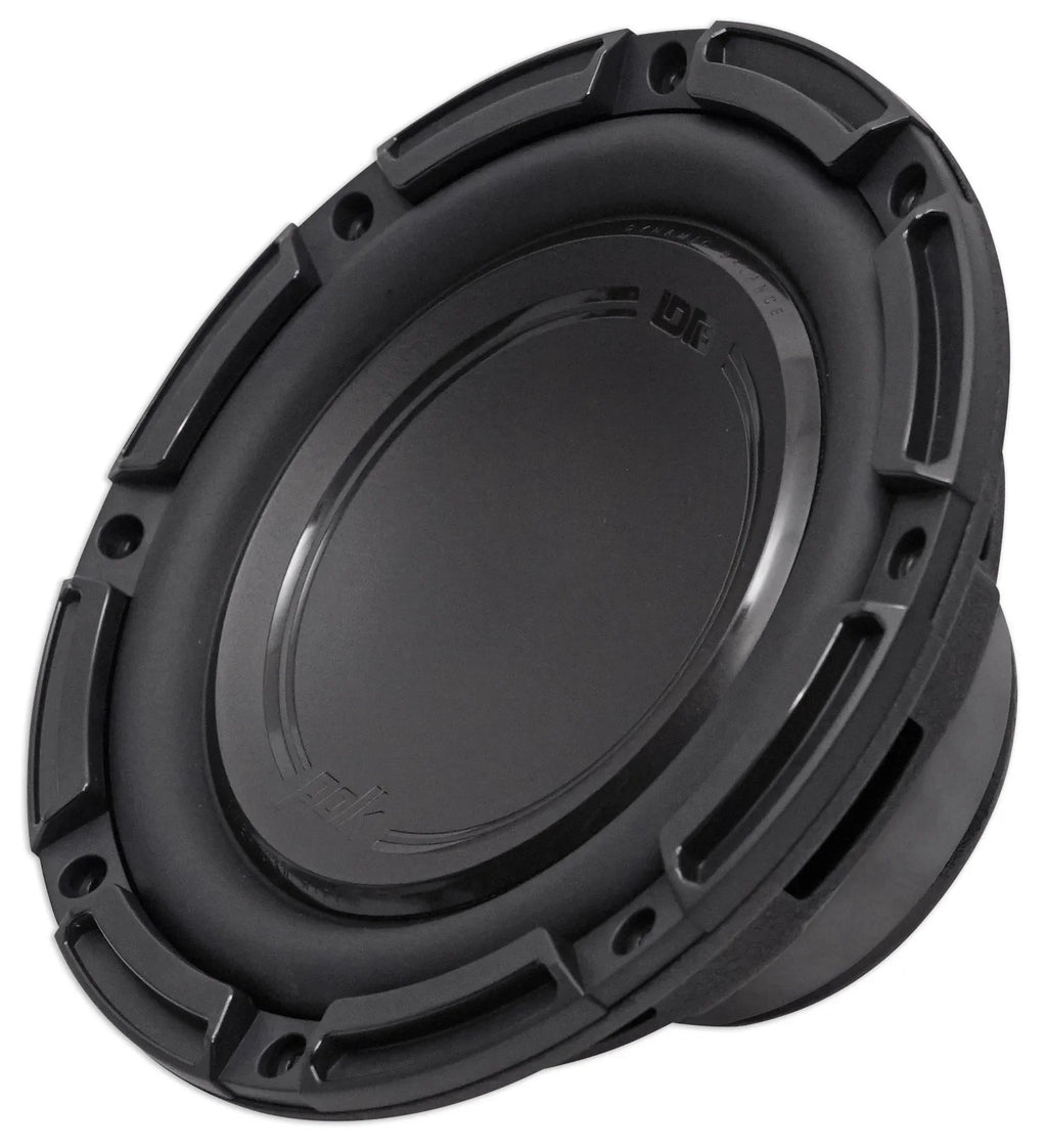 (2) Polk Audio DB842DVC 8” 1500 Watt Dual 4-Ohm Car Audio Subwoofer Sub+Rockmat
