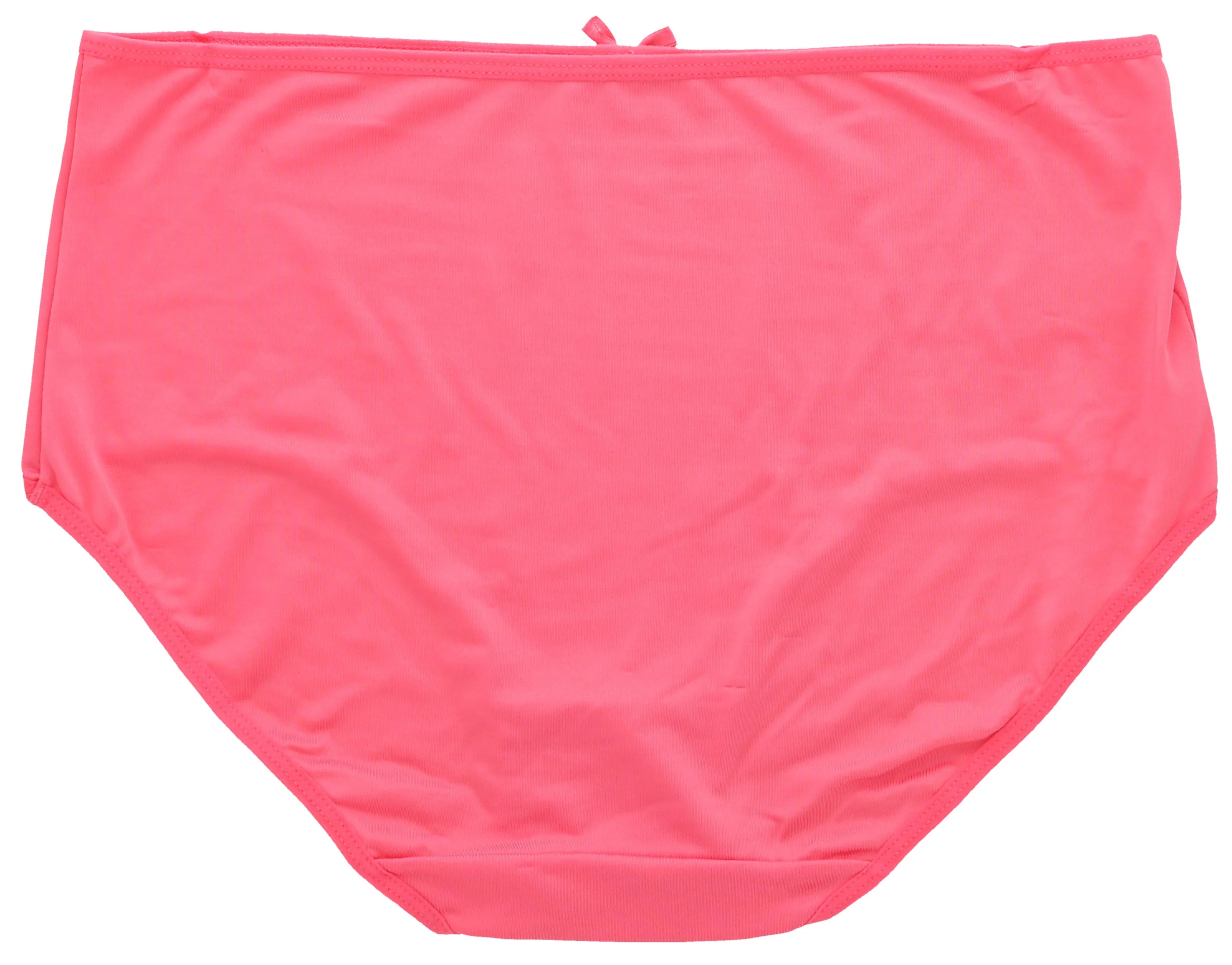 Delta Burke Intimates Women's Plus Size Sexy Classic High Rise Brief Panties (5Pr) (X-Large, Pink Floral Dots)