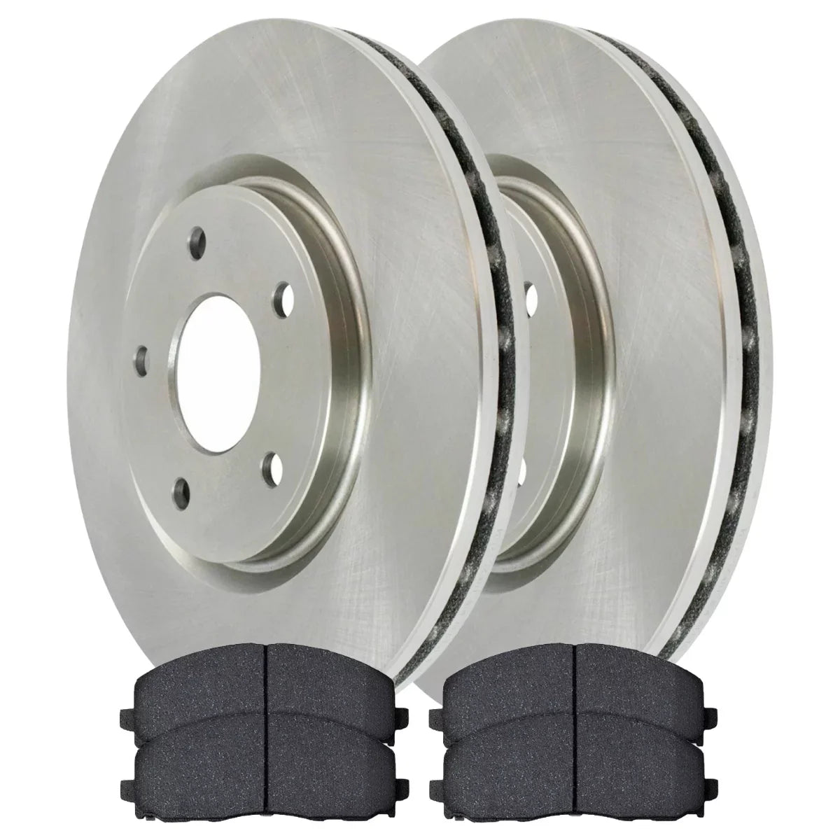 AutoShack Front Brake Rotors and Ceramic Pads Kit Driver and Passenger Side Replacement Ram C/V VW Routan Chrysler Pacifica Voyager 2012-2016 Town & Country 2012-2020 Dodge Grand Caravan Journey