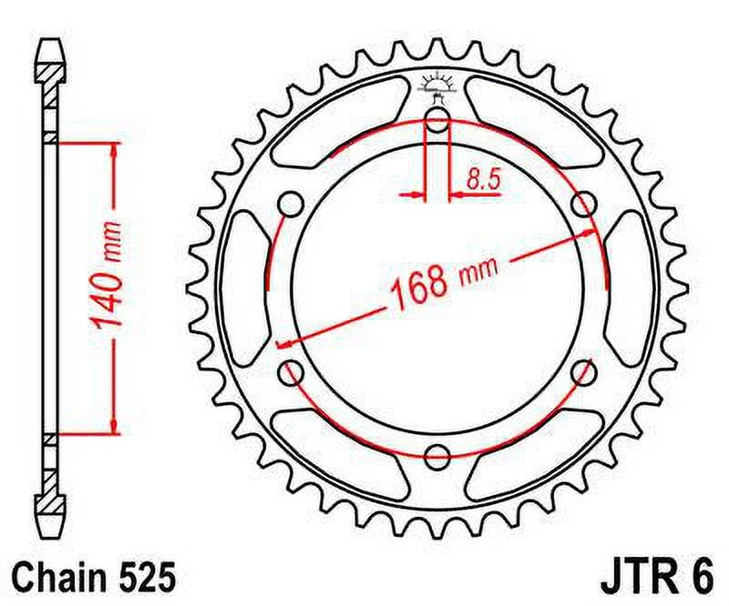 Front & Rear Sproket Kit BMW F800 R-JTR6.47 8.5mm bolts-K73 09-16 JT Sprockets