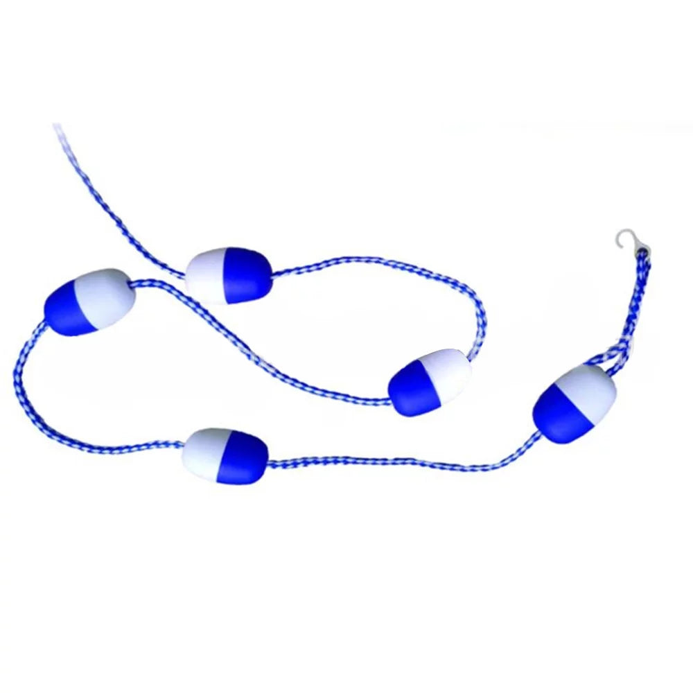 Festnight 5m / 16.4 ft Pool Safety Float Lines Blue and White Divider Rope Pool Rope Cordon Pool Safety Divider Lane Lin