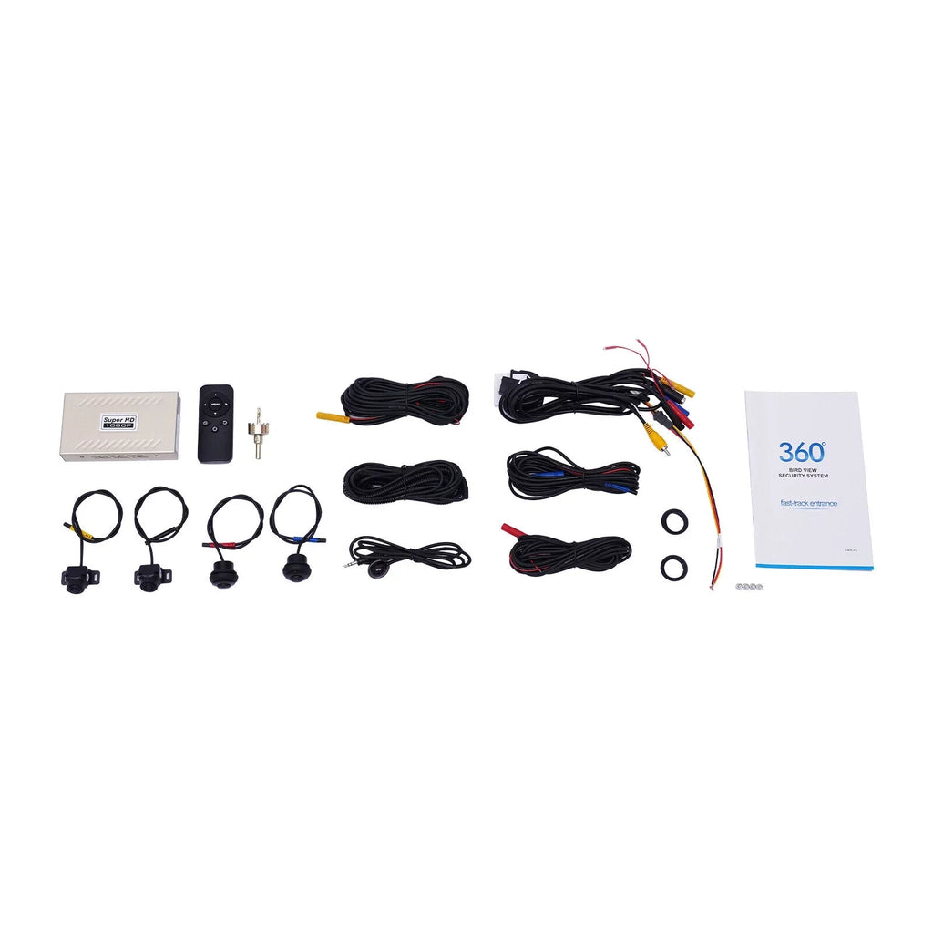 360° Bird View Panoramic System 4-camera 1080P Car DVR Recording Night Vision Recorder