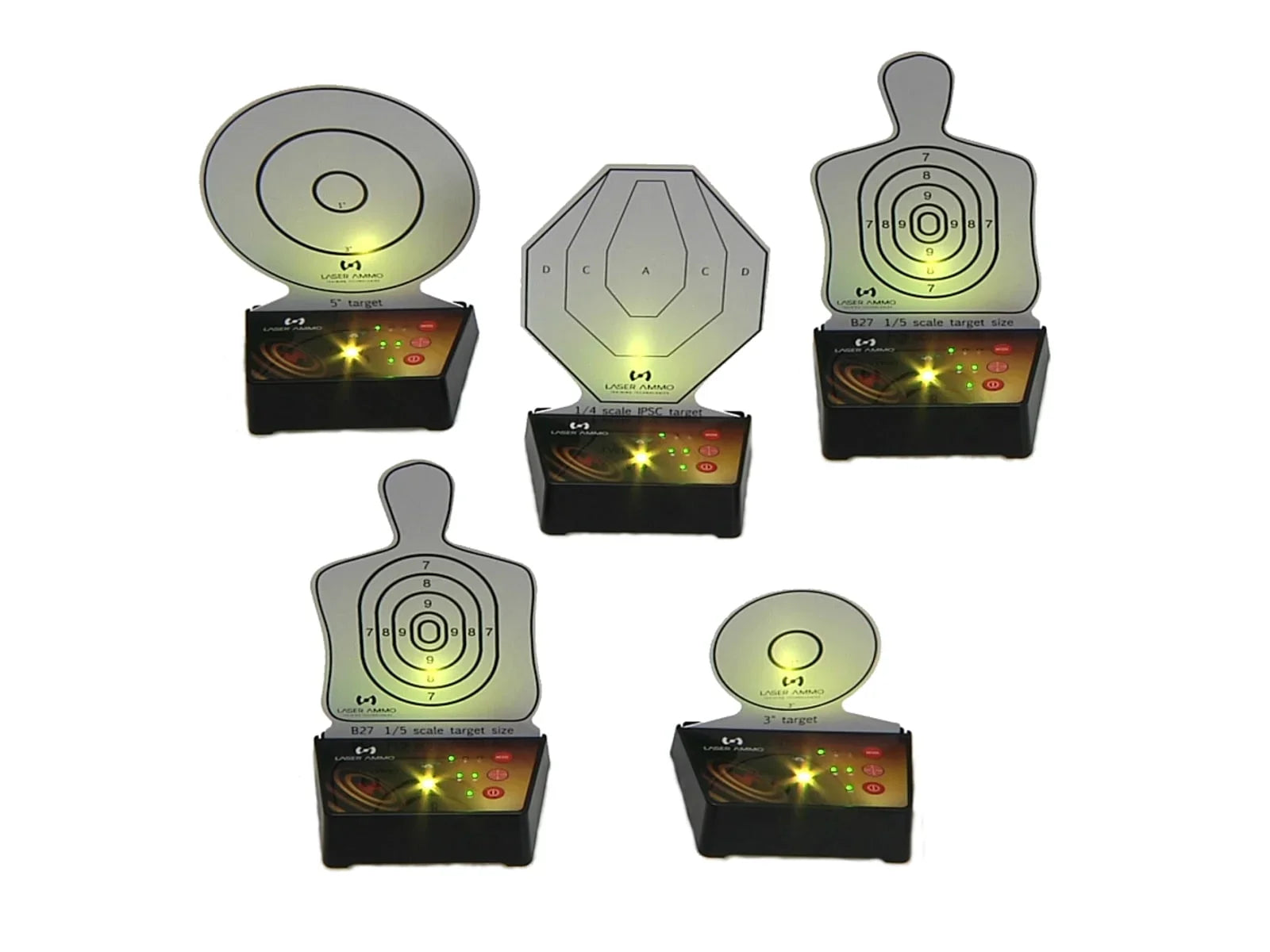 Laser Ammo Interactive Multi Training Targets - 5 pack