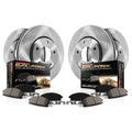 Power Stop Front and Rear Stock Replacement Brake Pad and Rotor Kit KOE7925 Fits 2019 Toyota C-HR
