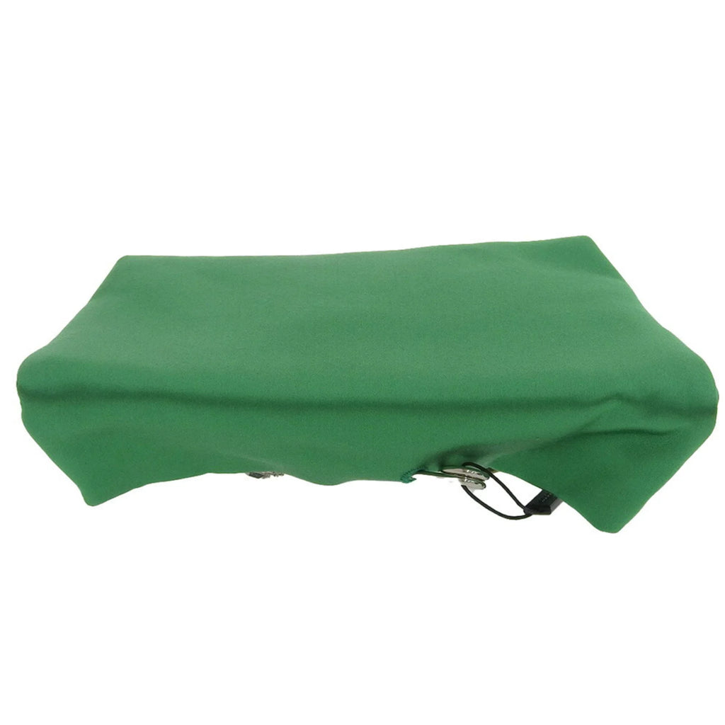 Pre-Owned Burberry BURBERRY pin clutch bag viscose silk rhinestone bijou green (Like New)