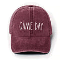 Rae Dunn Women's Game Day Red Denim Baseball Cap-Red / One Size