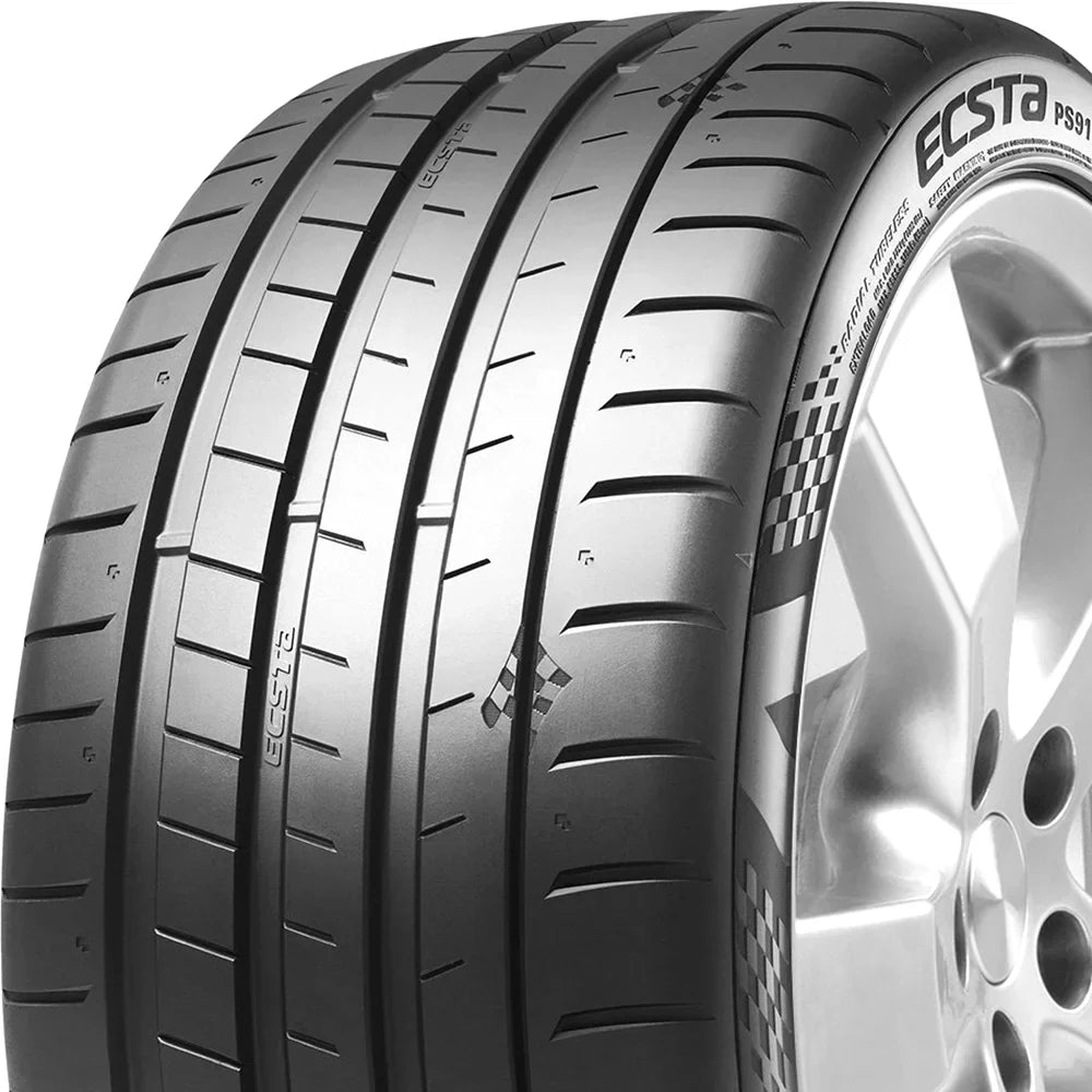 Pair of 2 (TWO) Kumho Ecsta PS91 235/40ZR18 95Y XL High Permance Tires Fits: 2012-18 Ford Focus Titanium, 2017-23 Honda Civic Sport Touring