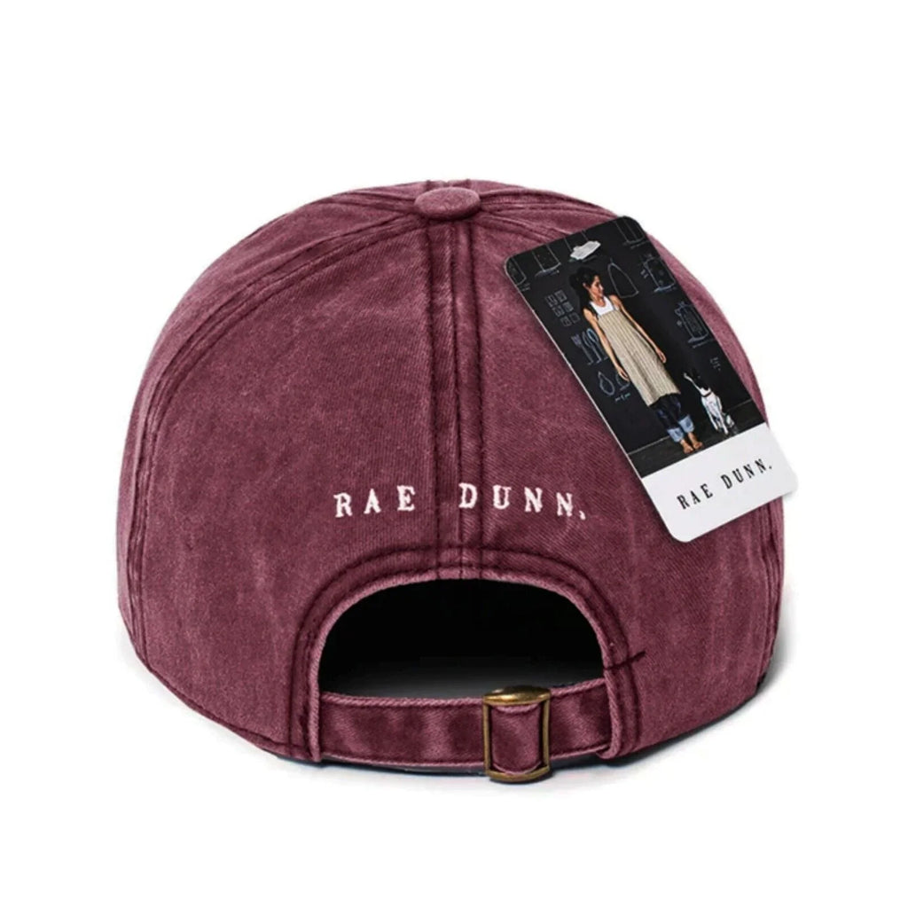 Rae Dunn Women's Game Day Red Denim Baseball Cap-Red / One Size