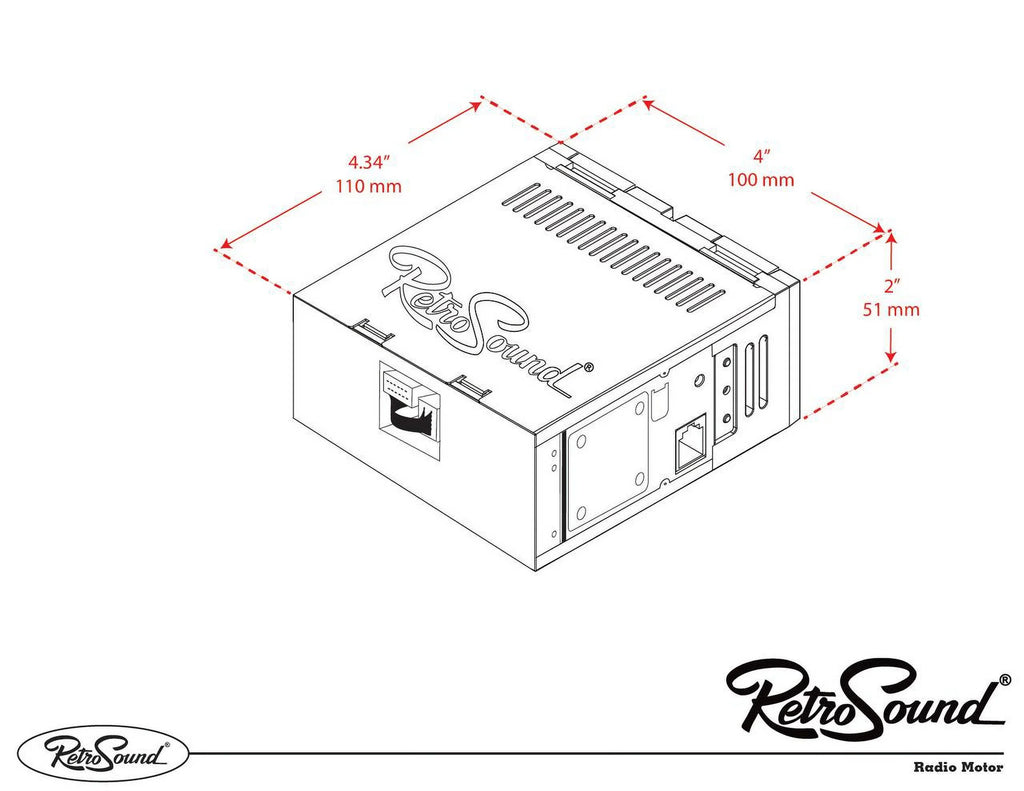 RetroRadio with 1977-85 Mercury Capri Features Include Bluetooth, AUX, AM/FM LACB-M1-121-03P-73PMC3
