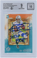 Tua Tagovailoa Miami Dolphins Autographed 2020 Panini Gridiron Kings #GK-2 Beckett Fanatics Witnessed Authenticated 9/10 Rookie Card with "2020 #5 PICK" Inscription - Fanatics Authentic Certified