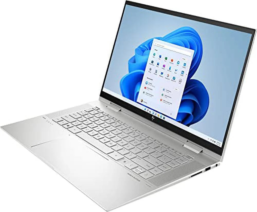 HP 2022 Envy X360 15.6" FHD IPS Touchscreen 2-in-1 Laptop 12th Intel Core i7-1260P 12-Core Iris Xe Graphics 16GB DDR4 1TB SSD Thunderbolt 4 WiFi 6 Backlit KB FP Reader Win 11 Home w/ RATZK 32GB USB