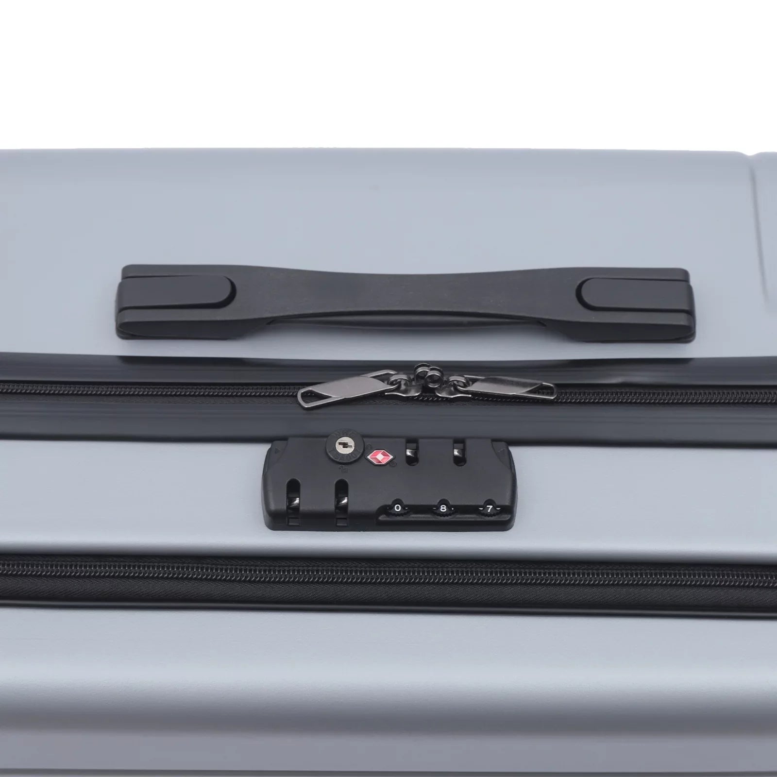 Wuzstar 24" Traveling Luggage PC+ABS Luggage Bags with TSA Lock Resilient Spinner Wheels Hardside Carry On Suitcase , Silver