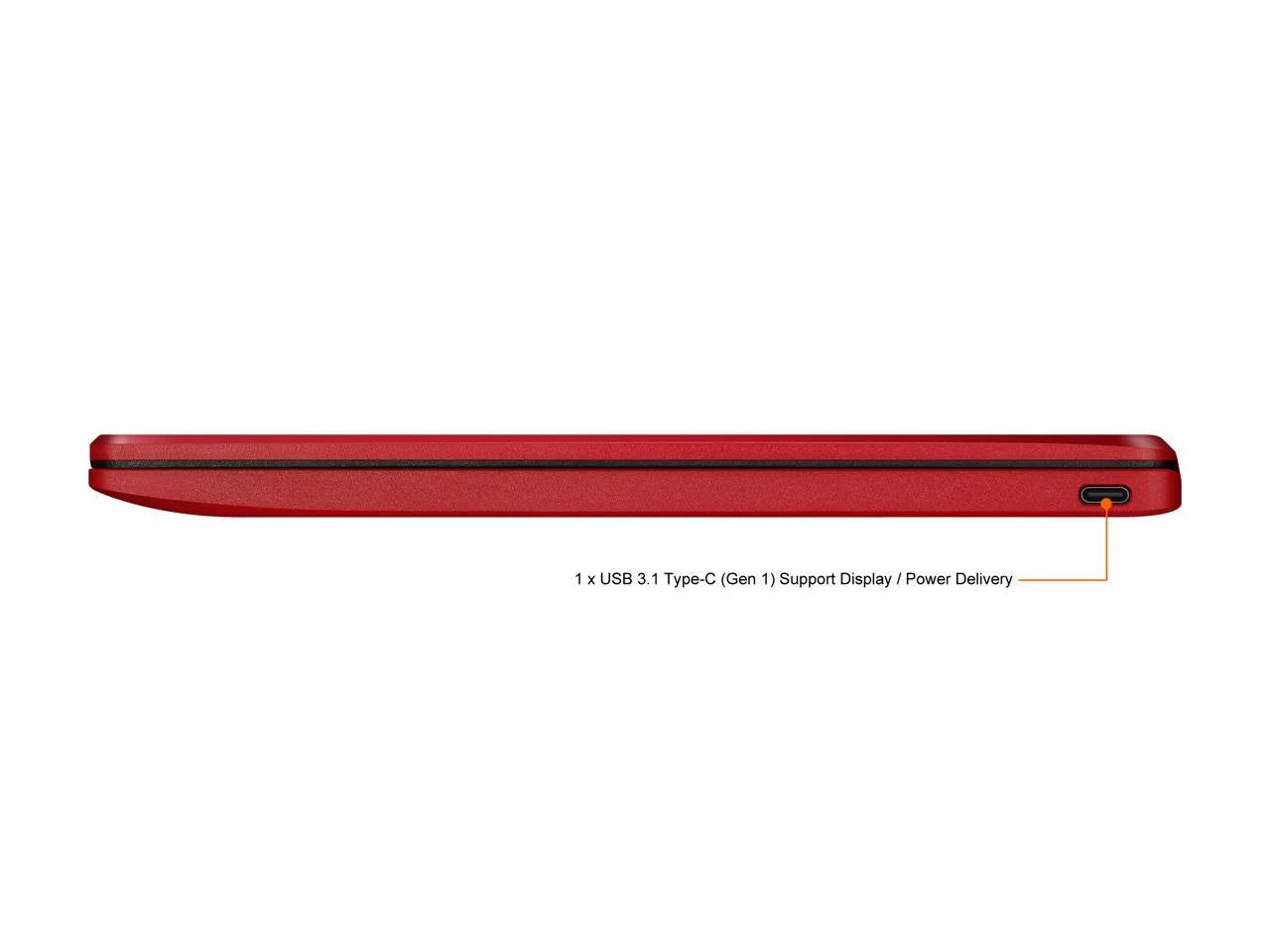 ASUS Chromebook Laptop in Red, 12, Intel Celeron, 32GB Flash Storage, 4GB RAM, C223NA-DH02-RD