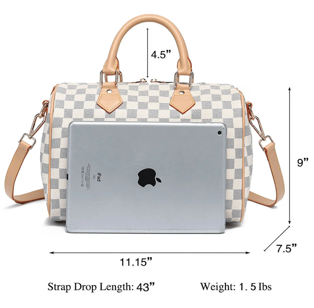 RICHPORTS Checkered Shoulder Bags Fashion Handbags For Womens