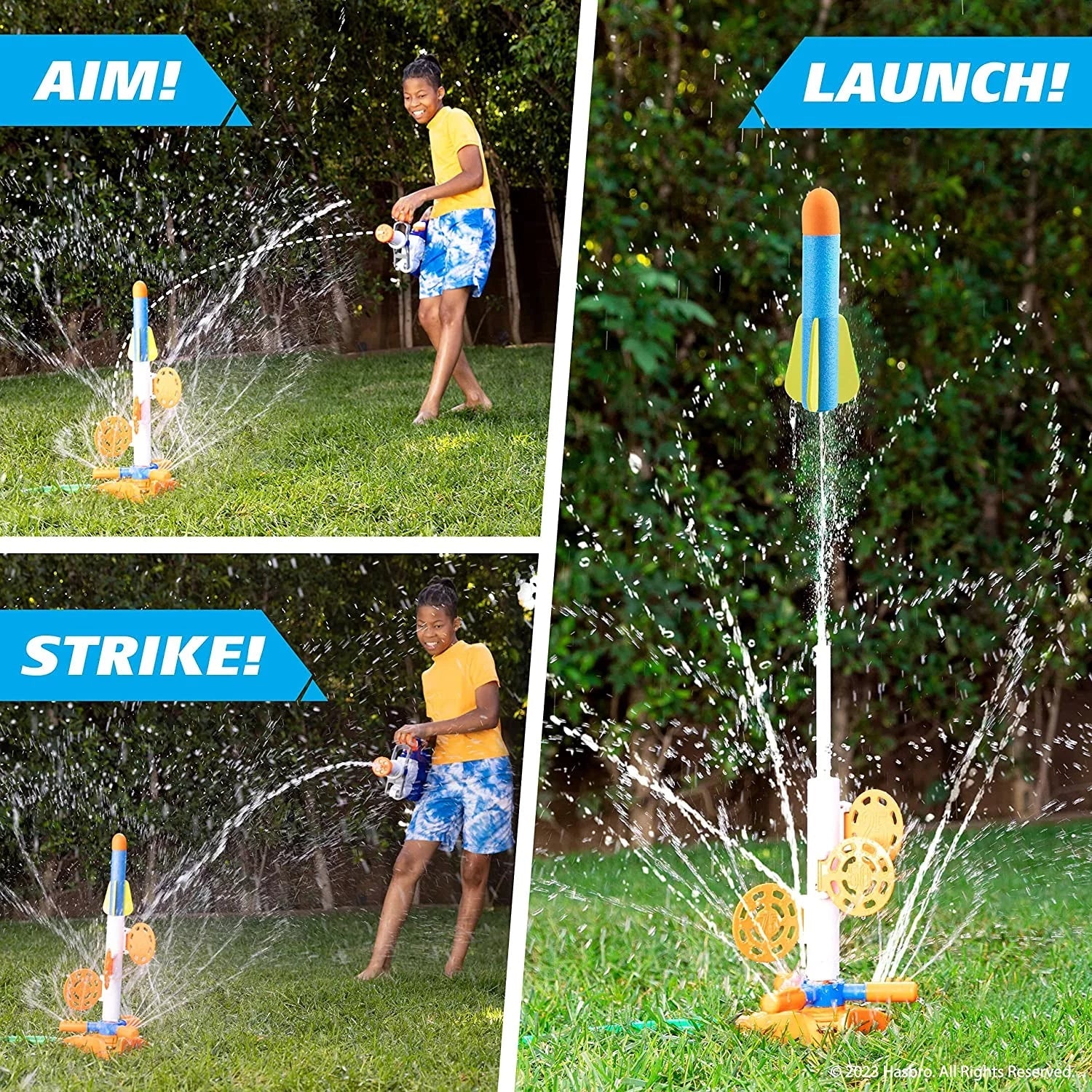 NERF Super Soaker SkyBlast Target Sprinkler Kids Outdoor Play – Summer Water Games