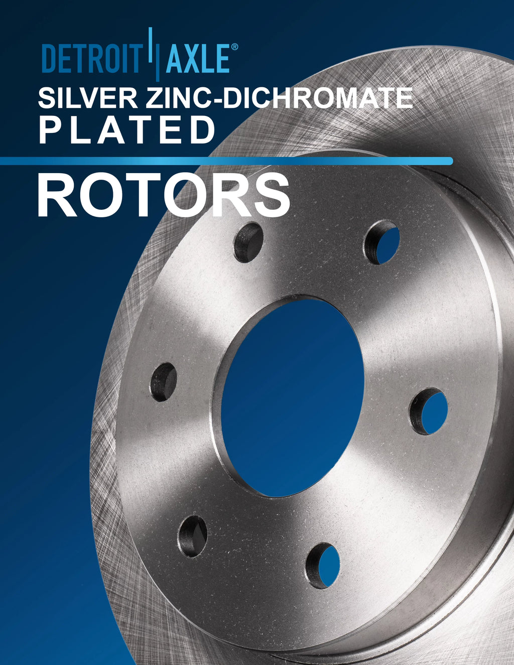 Detroit Axle - Brake Kit Chevy GMC Silverado Sierra 1500 Tahoe Suburban Yukon XL Cadillac Escalade ESV Brake Rotors Ceramic Brakes Pads Front and Rear Replacement