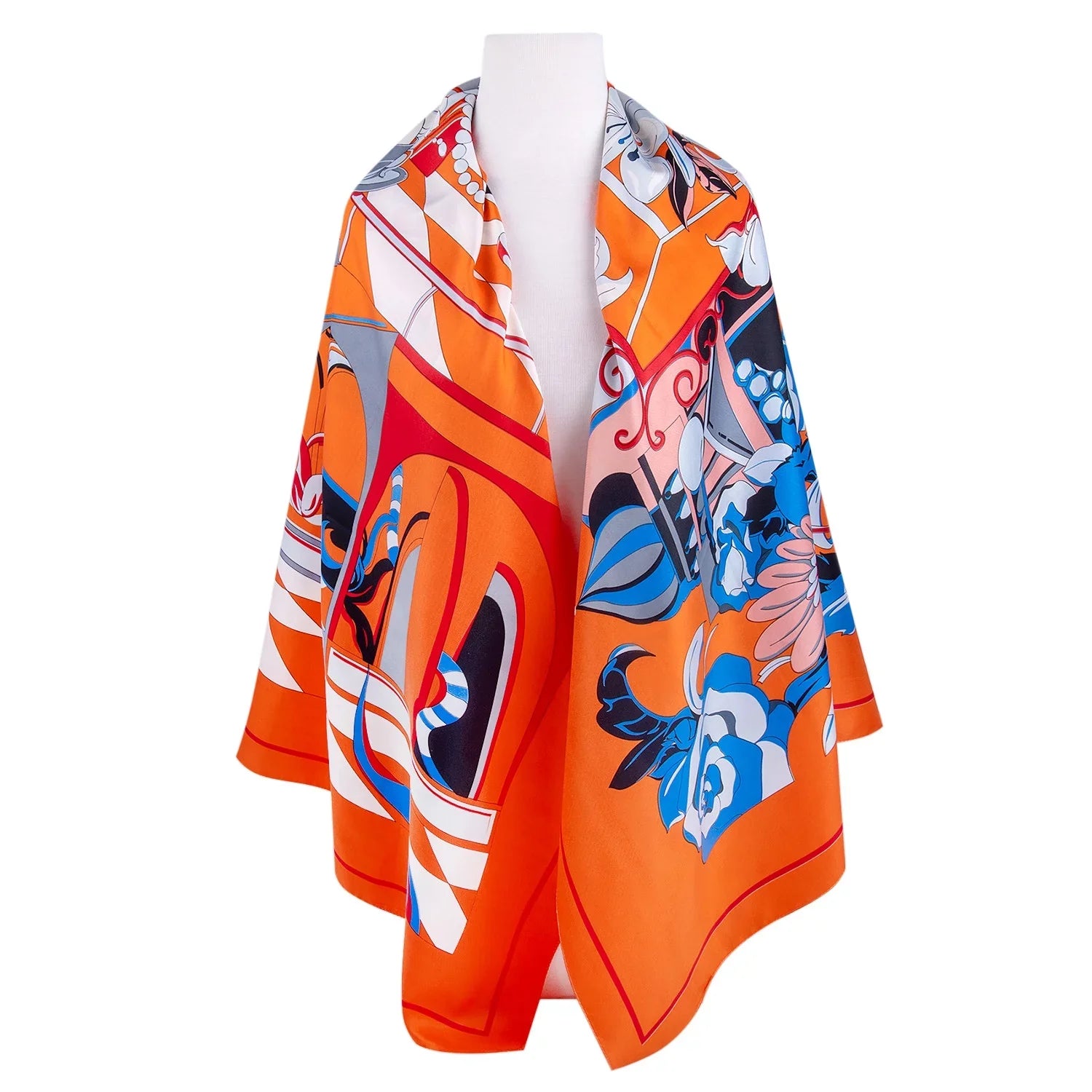 STP GOODS Evening Shawl and Wrap Women Illusion Silk Shawl 51x51'' (130 * 130 cm) Travel Scarf Tops Fashion Shawl Wedding