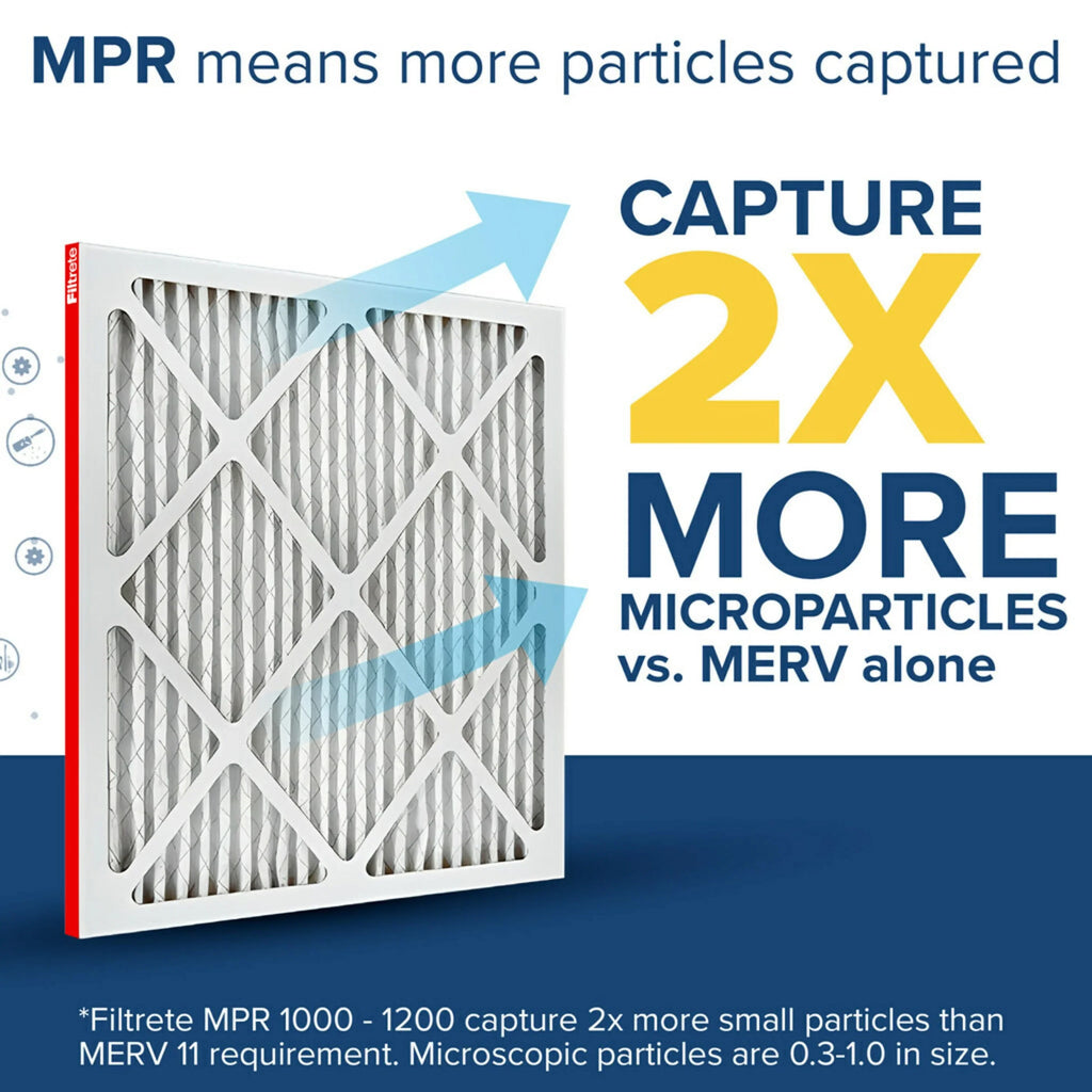 Filtrete 14x20x1 Air Filter, MPR 1000 MERV 11, Allergen Defense, 2 Filters