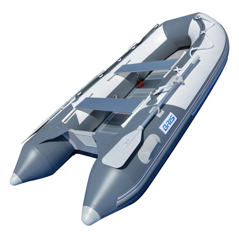 BRIS 9.8 Ft. Inflatable Watercraft Dinghy Tender Raft with Aluminum floor