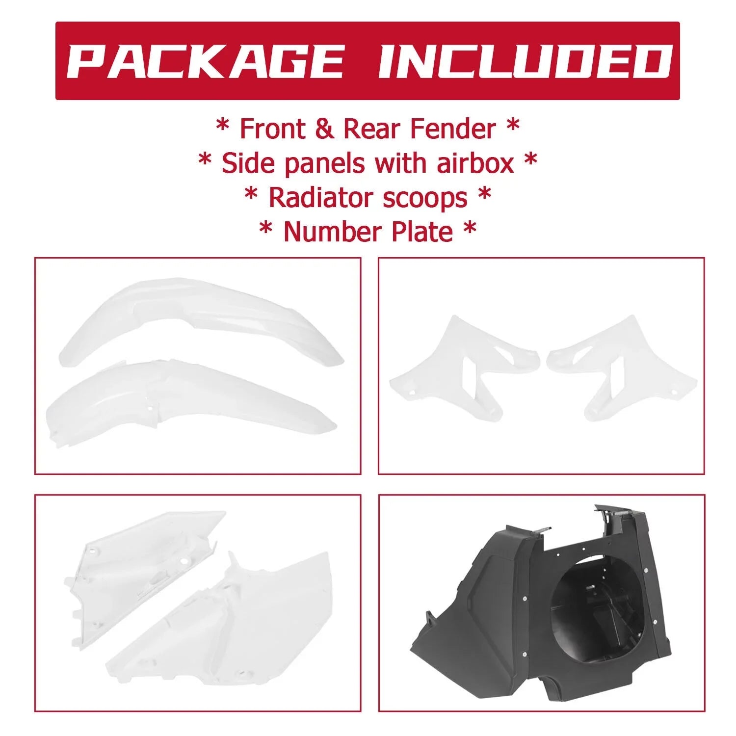 Kojem Restyle Plastic Complete Kit 2002-2014 Yamaha YZ125 YZ250 White