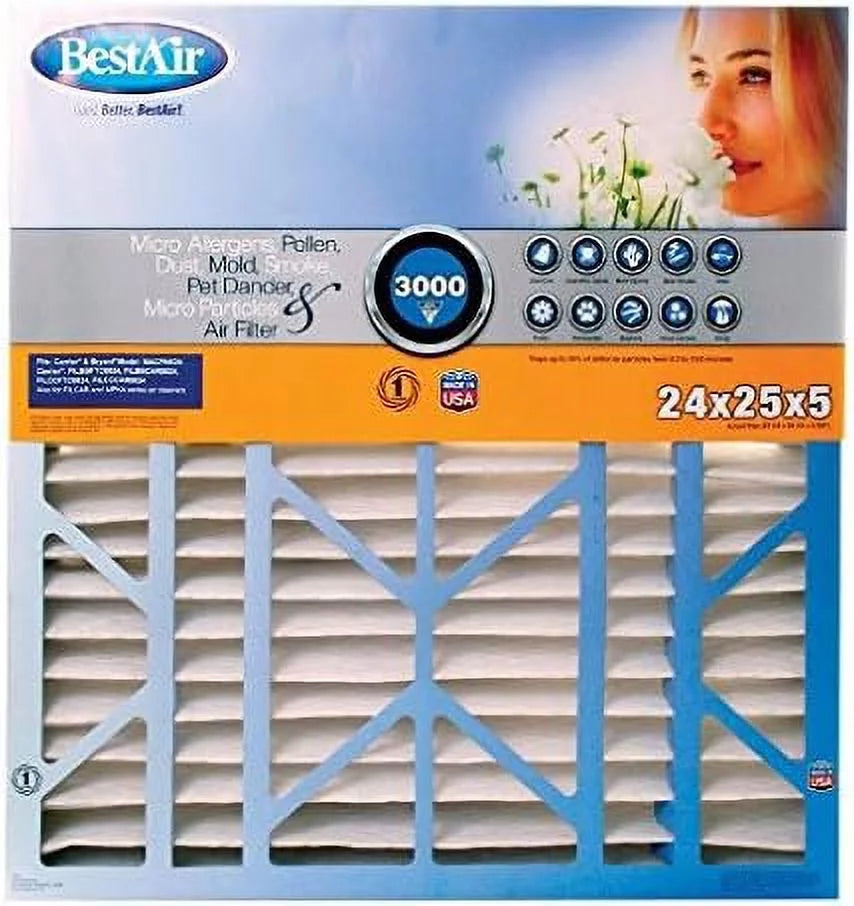 B K CB2425-13R Air Filter 24 x 25 x 5 in.- Pack of 2