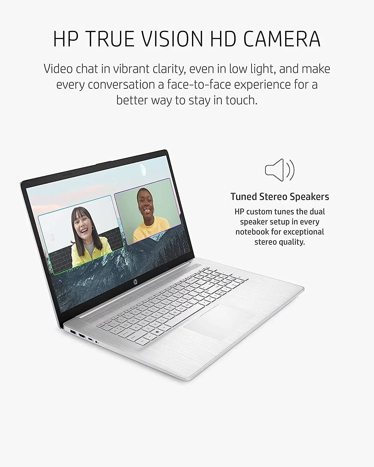 2021 Newest HP 17 Laptop, 17" HD+ Anti-Glare Screen, 11th Gen Intel Core i5-1135G7, Intel Iris Xe Graphics, 32 GB RAM, 2 TB HDD, Long Battery Life, Webcam, Mics, Win10, Silver + Oydisen Cloth