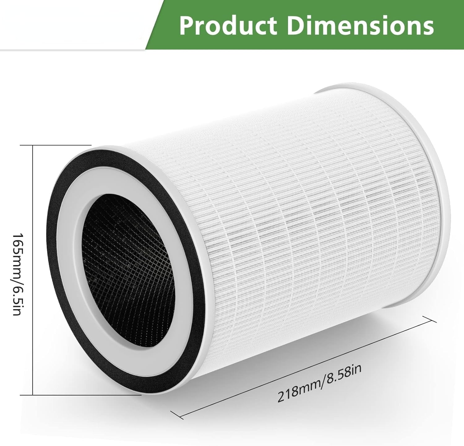 2 PCS True HEPA KILO Filter, with Afloia KILO, KILOPLUS, KILOPRO, MIRO,MIRO PRO and MORENTO MR-Kilo Air Purifier, H13 True HEPA 360° 3-Stage Filtration